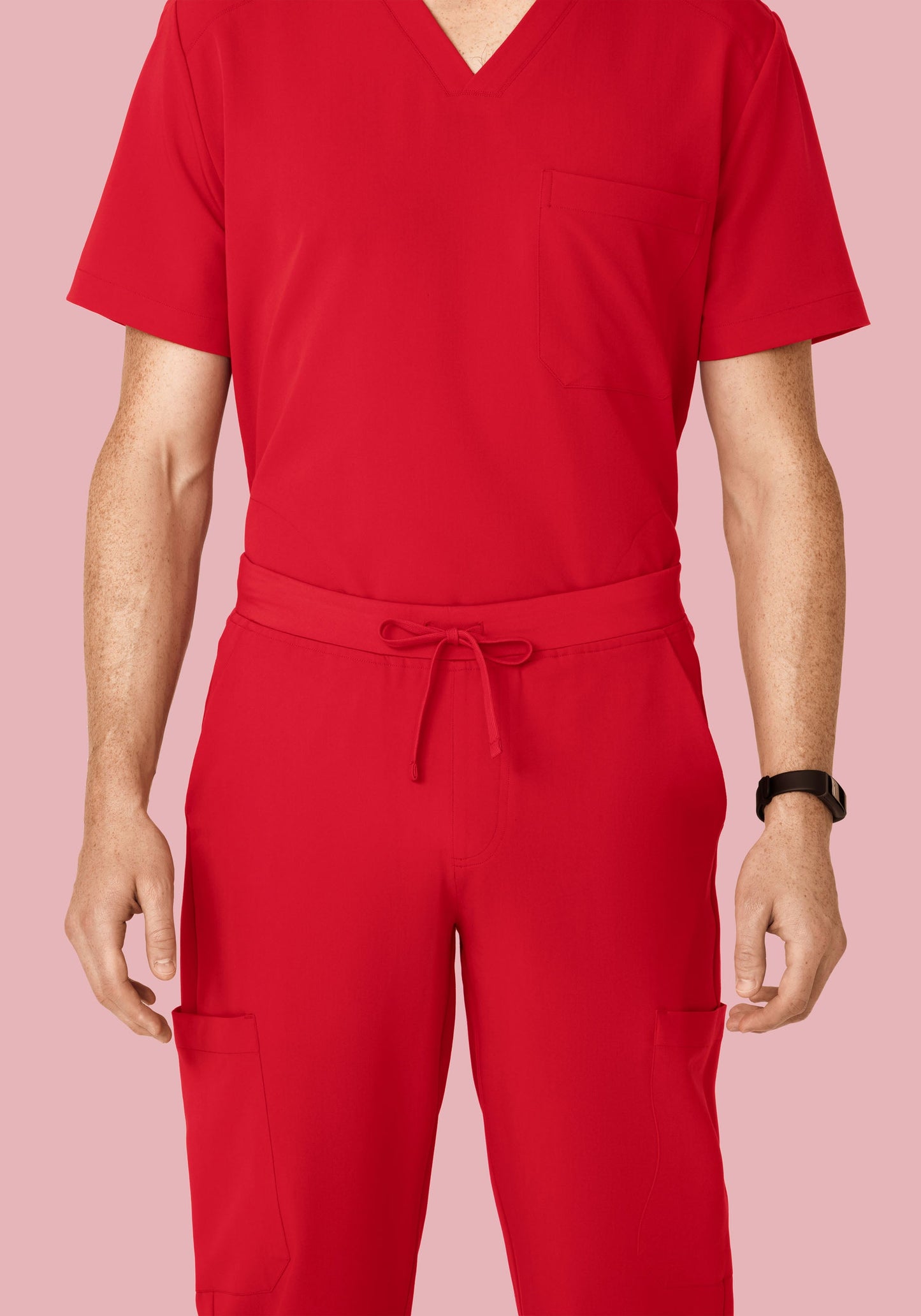 7 Pocket Joggers Poppy Red