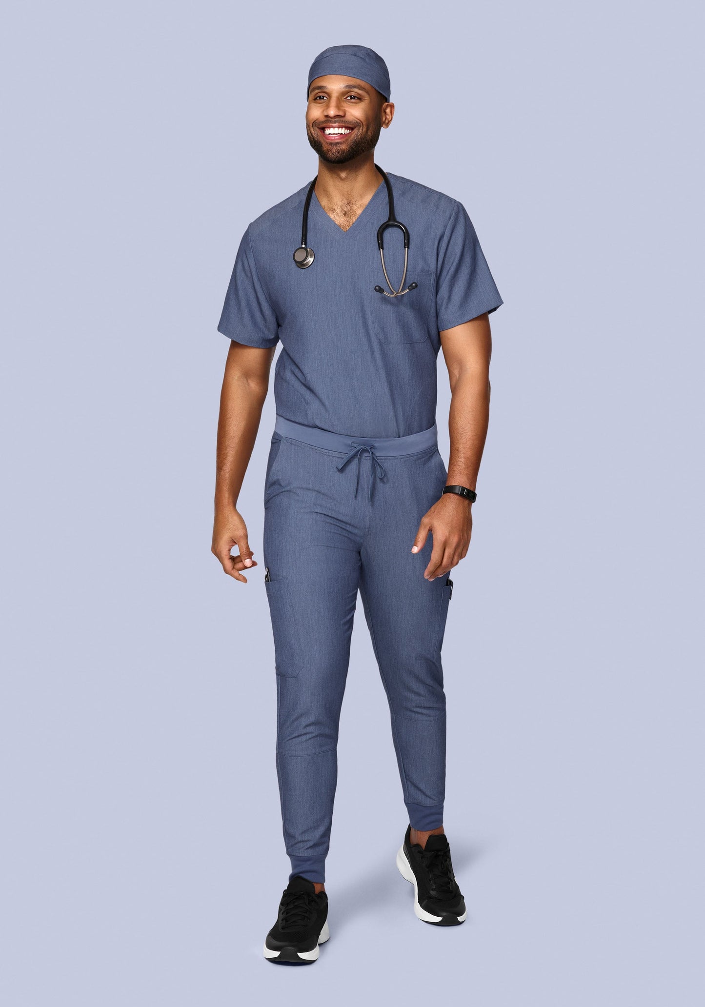 7 Pocket Joggers Heather Denim