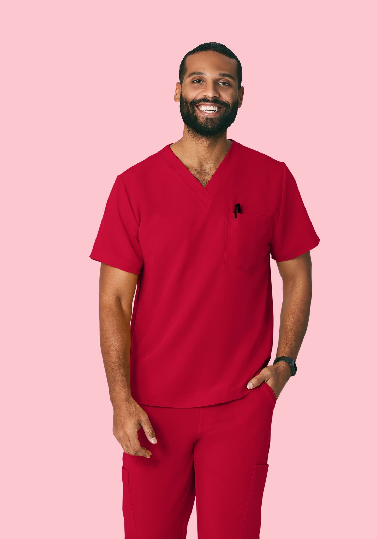 Two Pocket Top Crimson