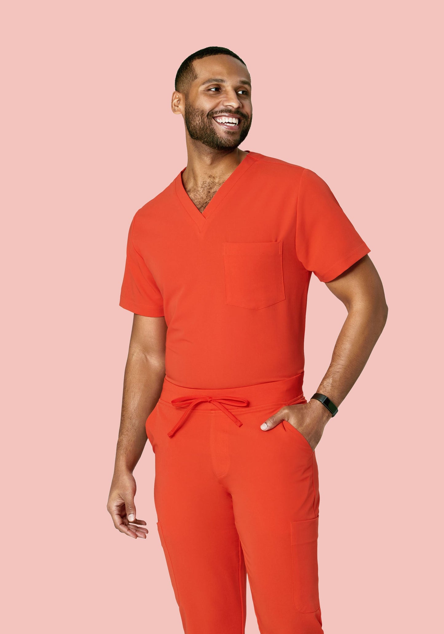 Two Pocket Top Sunset Orange
