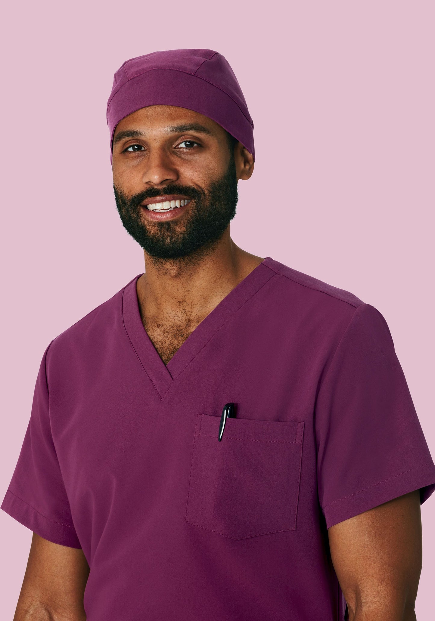 Contemporary Scrub Cap Plum