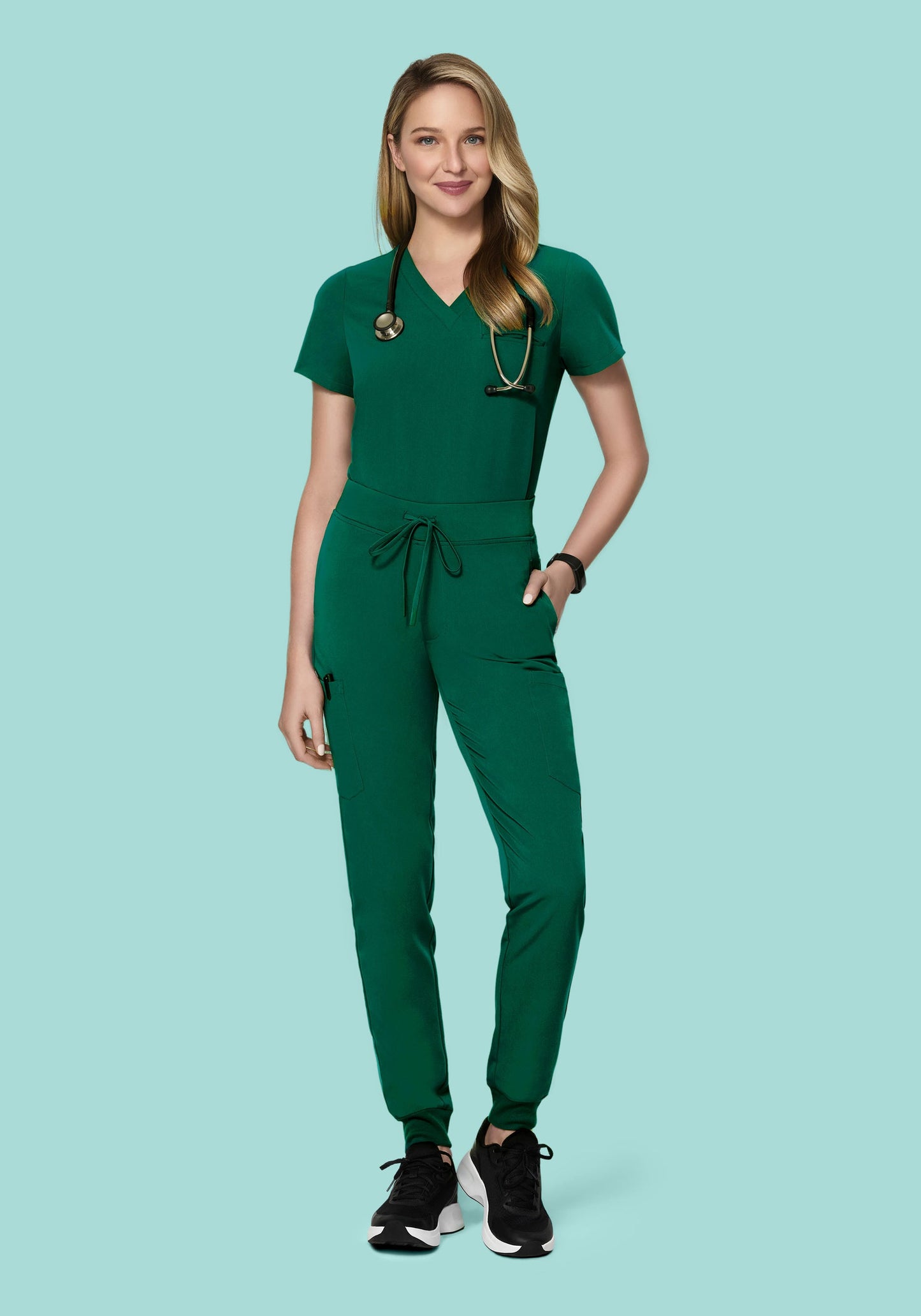 One Pocket Top Hunter Green