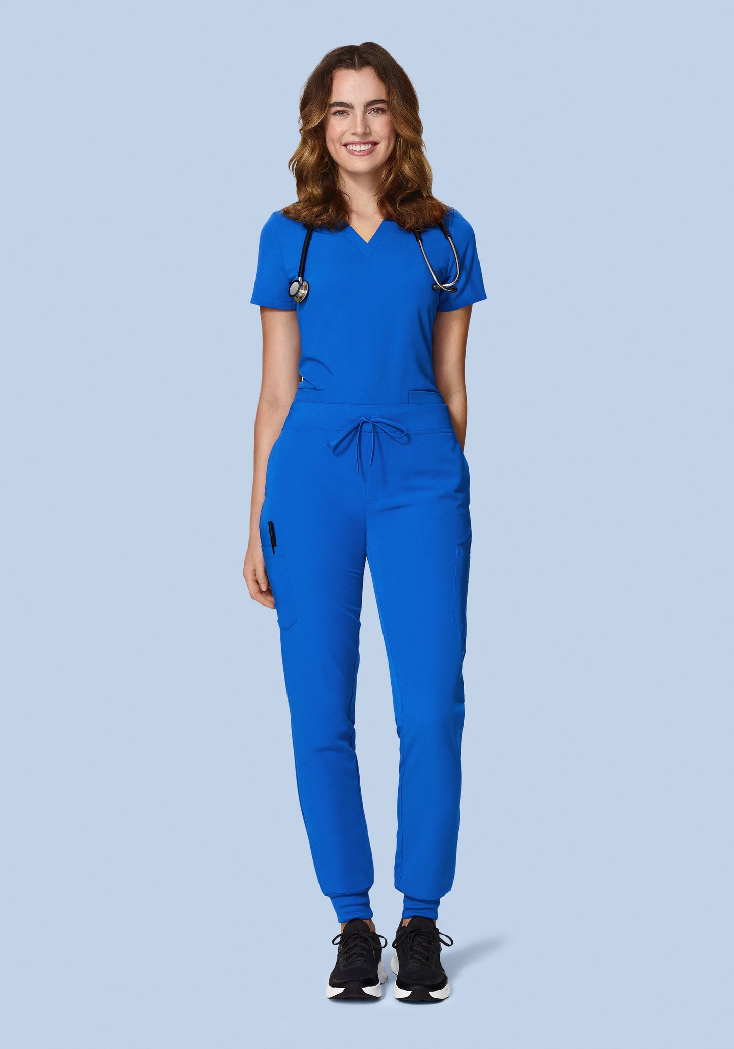 High Waisted Joggers Royal Blue
