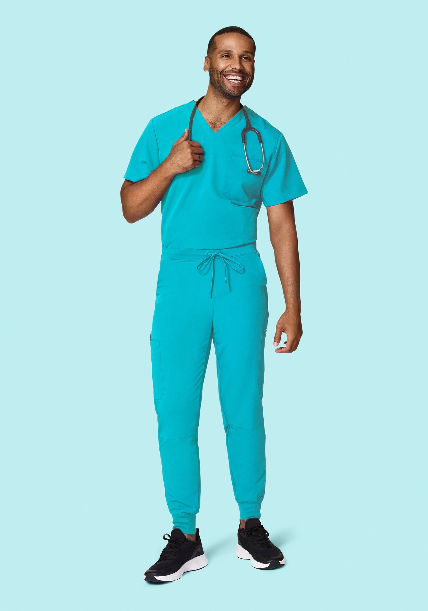 Three Pocket Top Teal