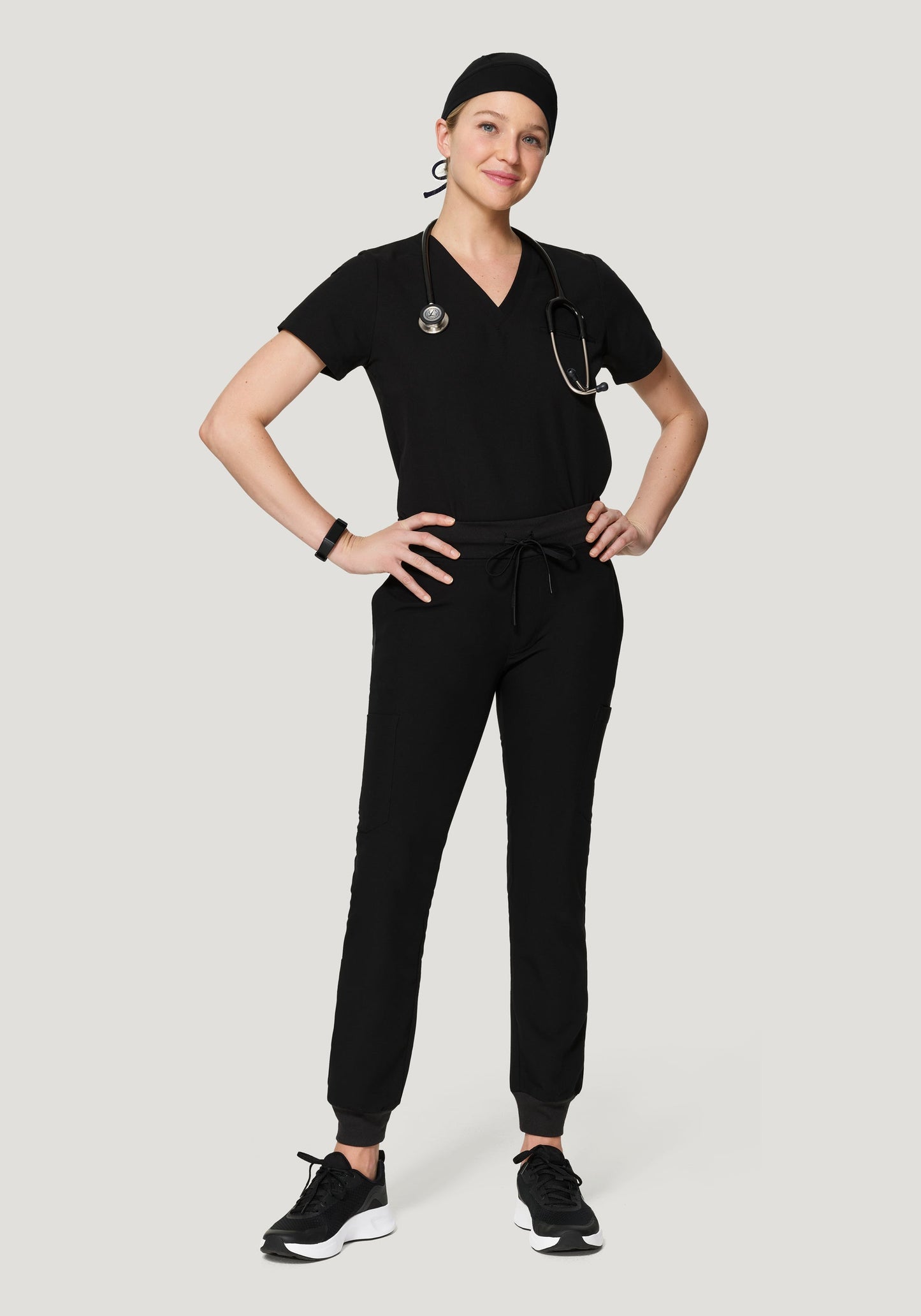 Contemporary Scrub Cap Black