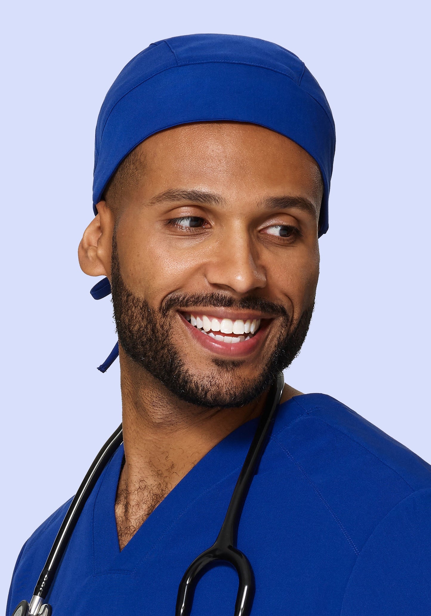 Contemporary Scrub Cap Galaxy Blue