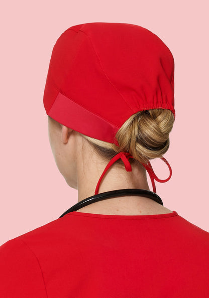 Contemporary Scrub Cap Candy Red