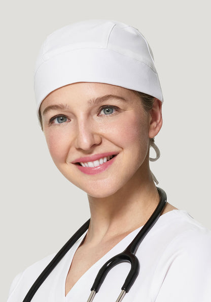Contemporary Scrub Cap White
