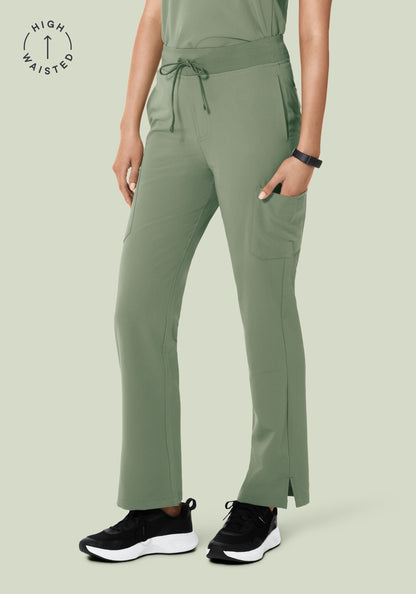 High Waisted Cargos Cool Sage