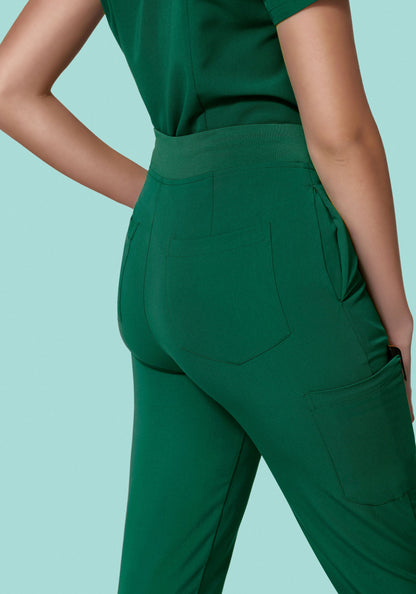 High Waisted Joggers Hunter Green