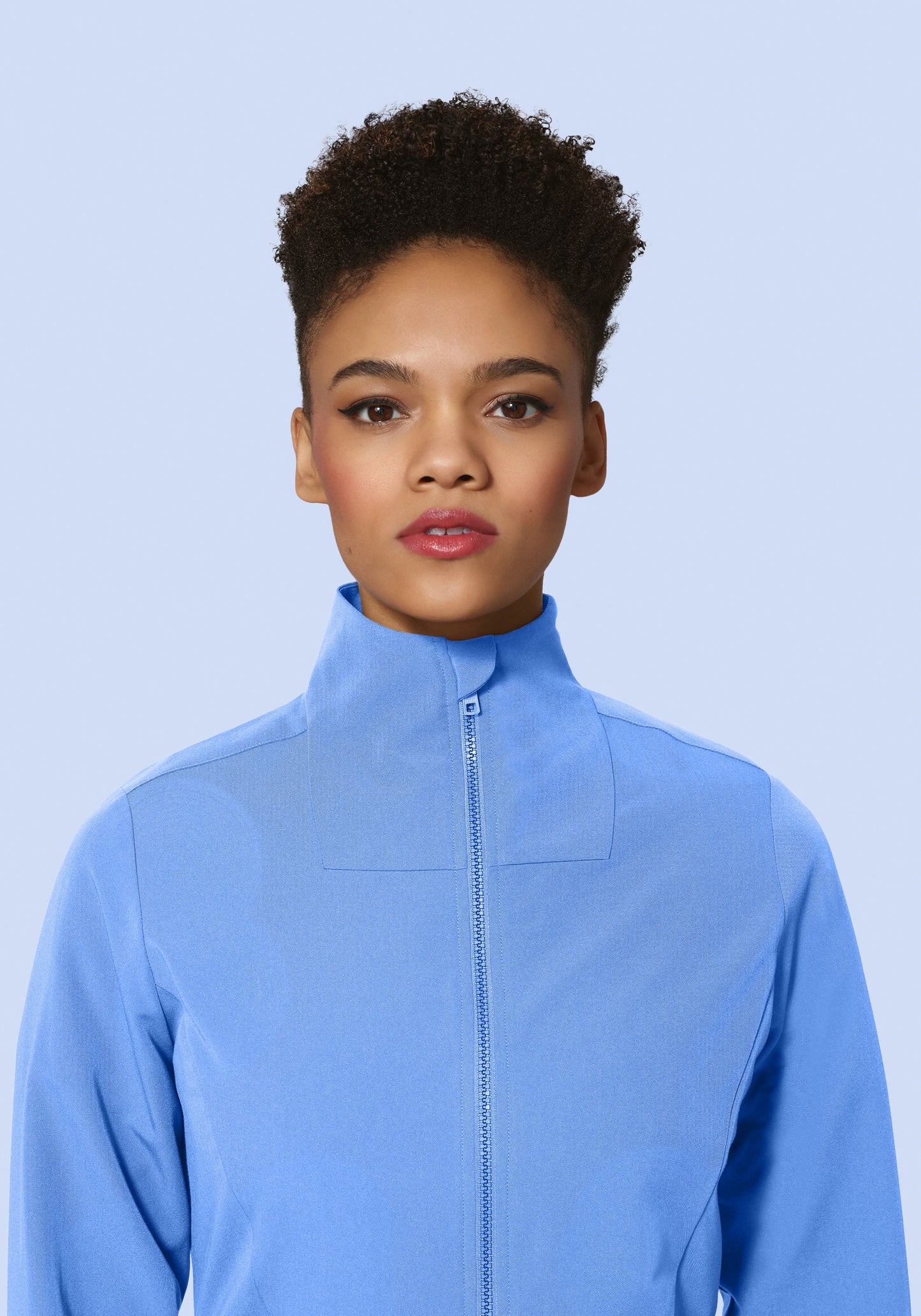 Women's Modern Scrub Jacket Ceil Blue