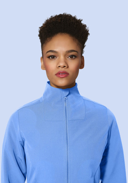 Women's Modern Scrub Jacket Ceil Blue