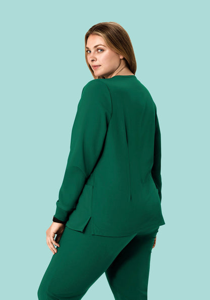 Long Sleeve 6 Pocket Top Hunter Green