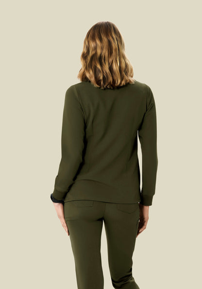 Long Sleeve 6 Pocket Top Olive