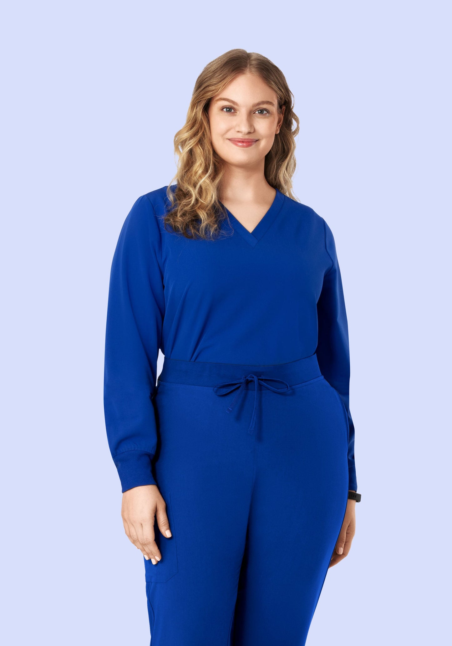 Long Sleeve 6 Pocket Top Galaxy Blue