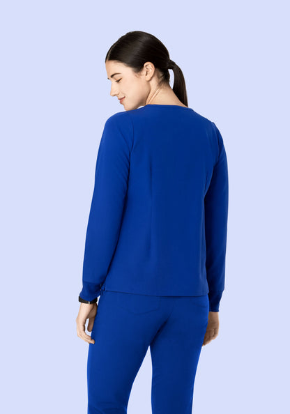 Long Sleeve 6 Pocket Top Galaxy Blue