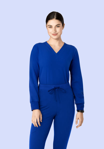 Long Sleeve 6 Pocket Top Galaxy Blue