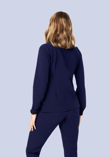 Long Sleeve 6 Pocket Top Navy