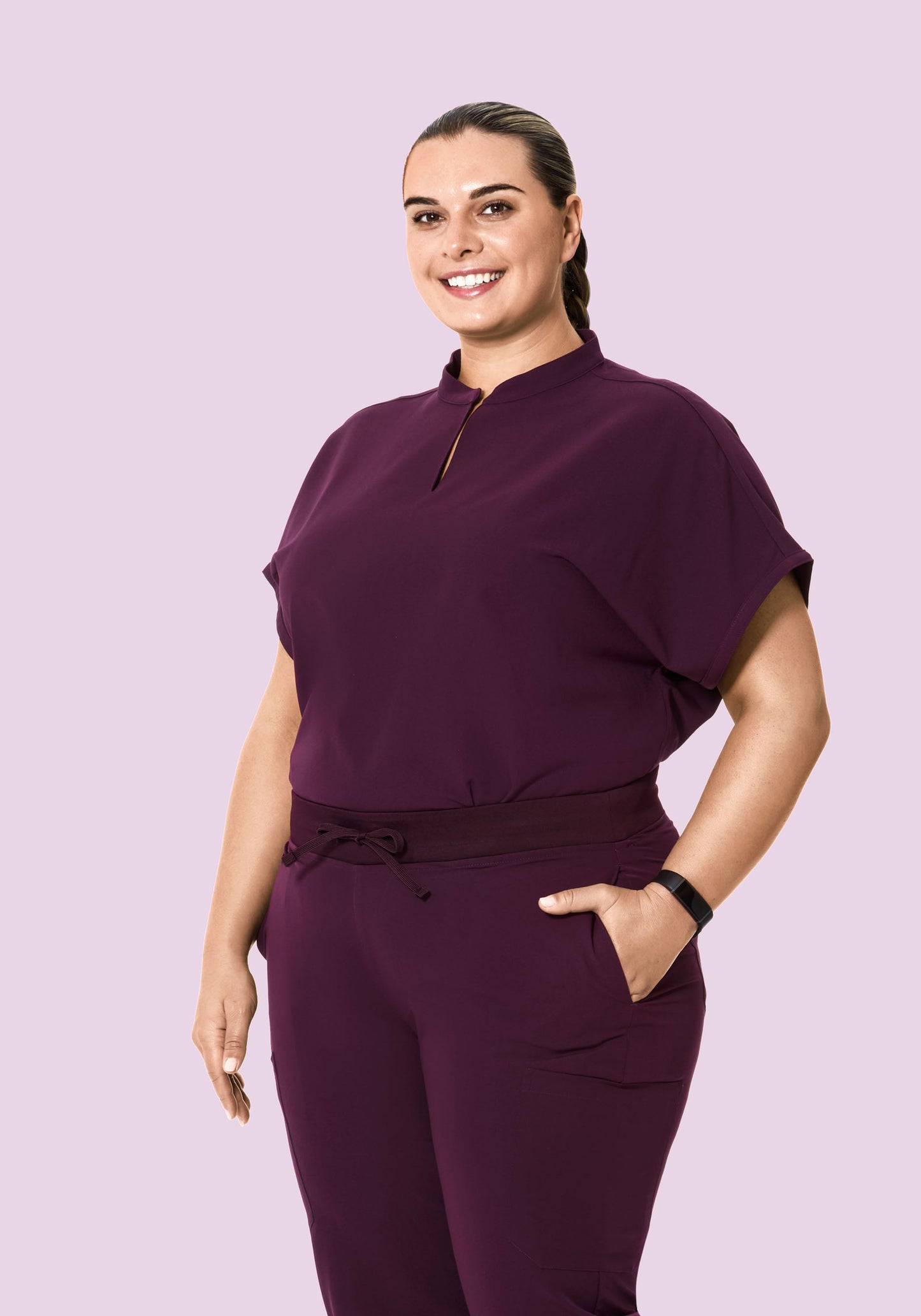 Mandarin Dolman Top Açaí