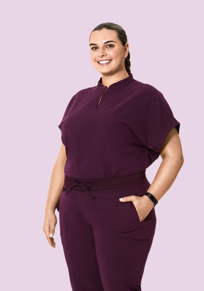 Mandarin Dolman Top Açaí