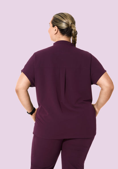 Mandarin Dolman Top Açaí