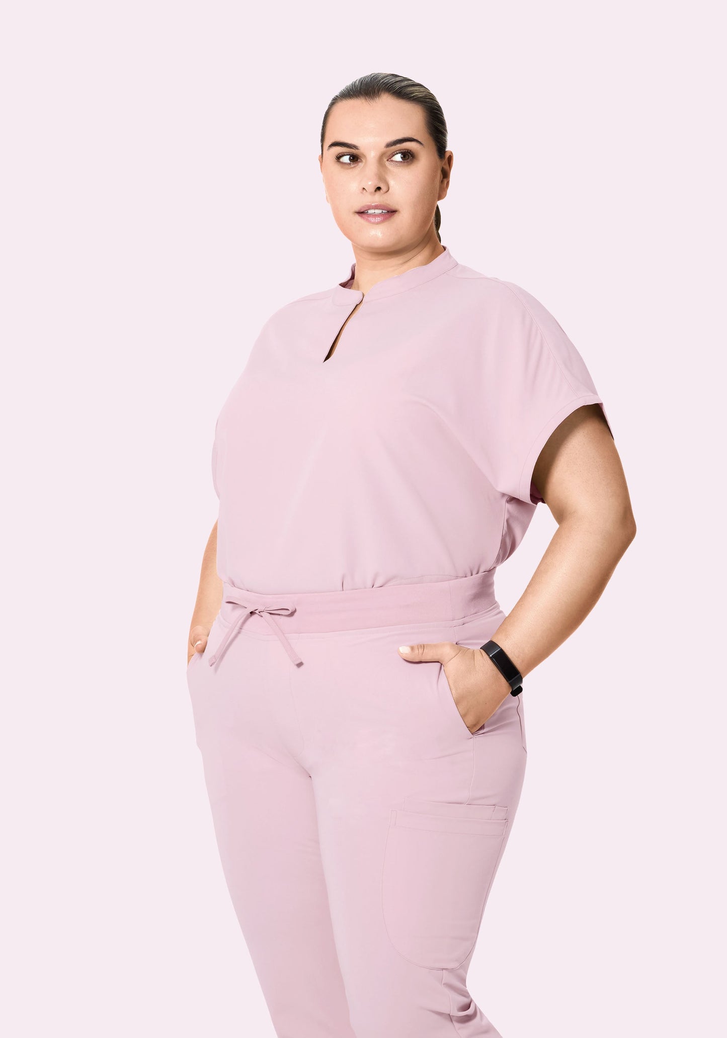 Mandarin Dolman Top Blush Blossom