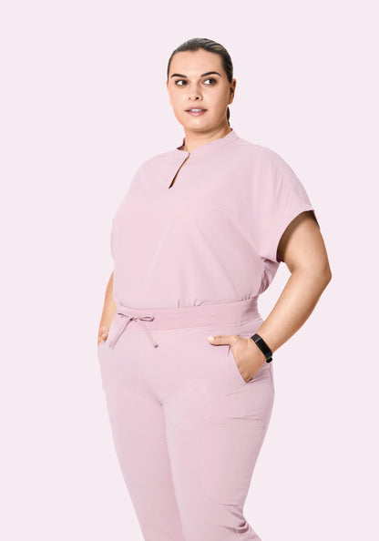 Mandarin Dolman Top Blush Blossom