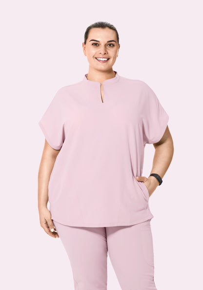 Mandarin Dolman Top Blush Blossom
