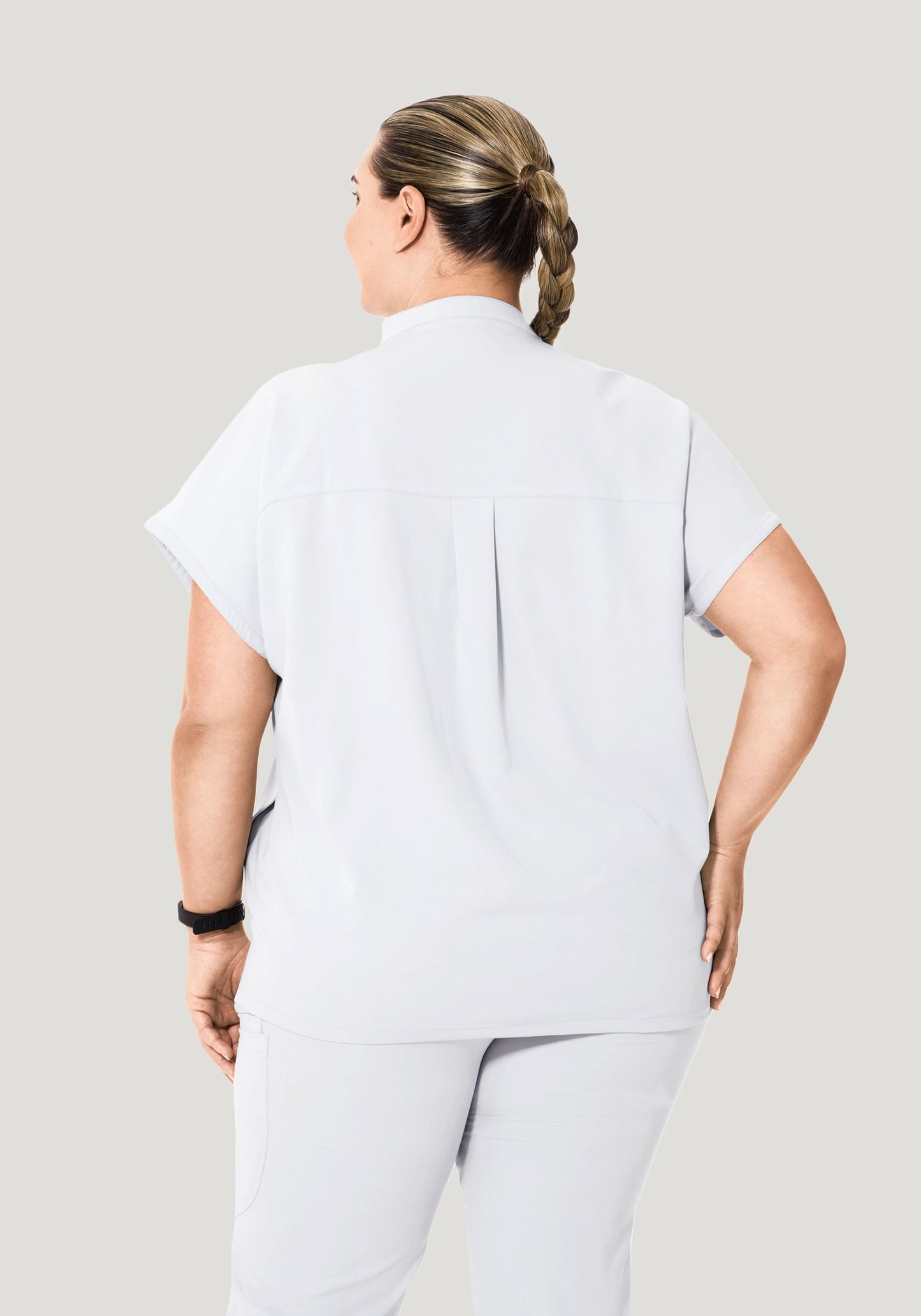 Mandarin Dolman Top White