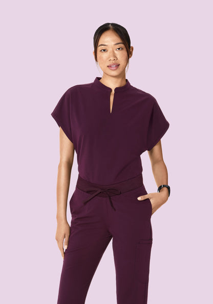 Mandarin Dolman Top Açaí