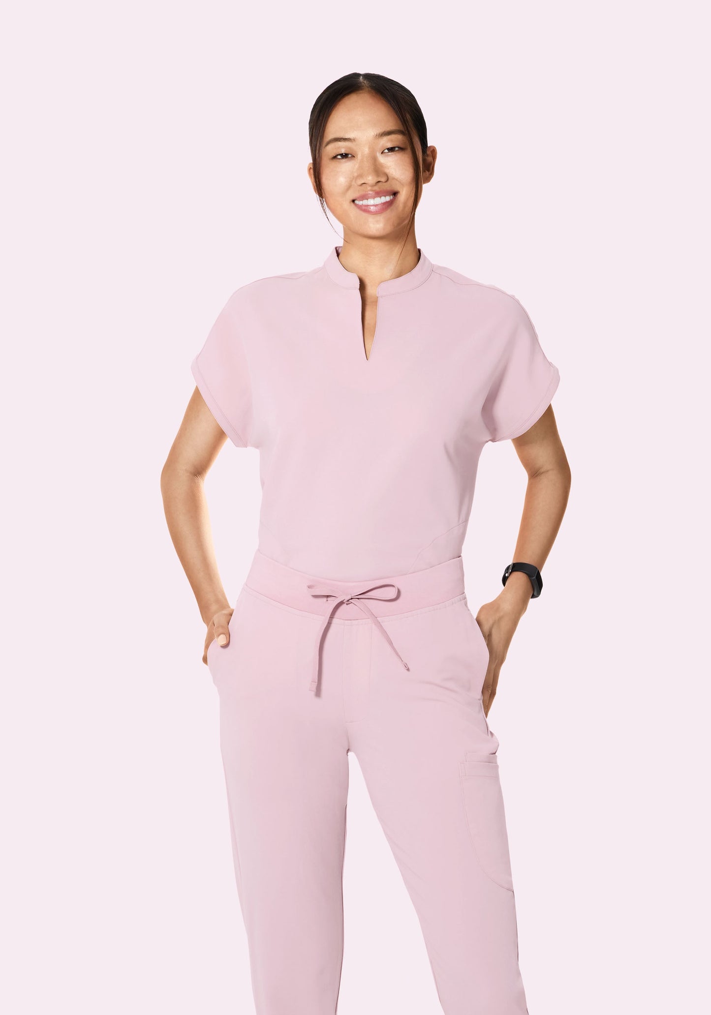 Mandarin Dolman Top Blush Blossom