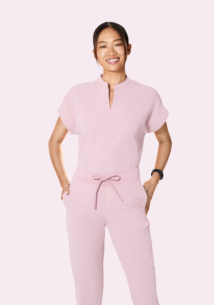 Mandarin Dolman Top Blush Blossom
