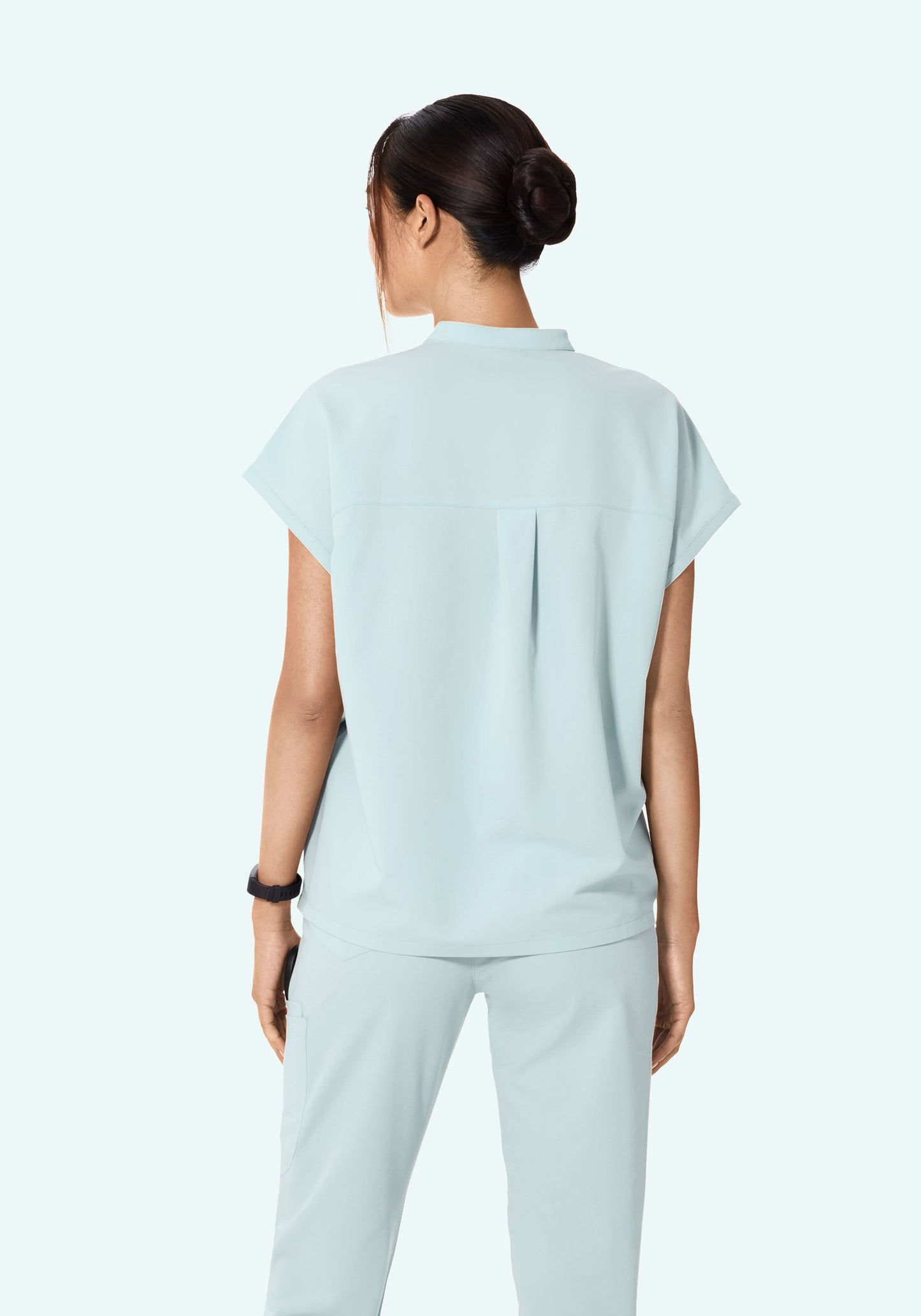 Mandarin Dolman Top Sky