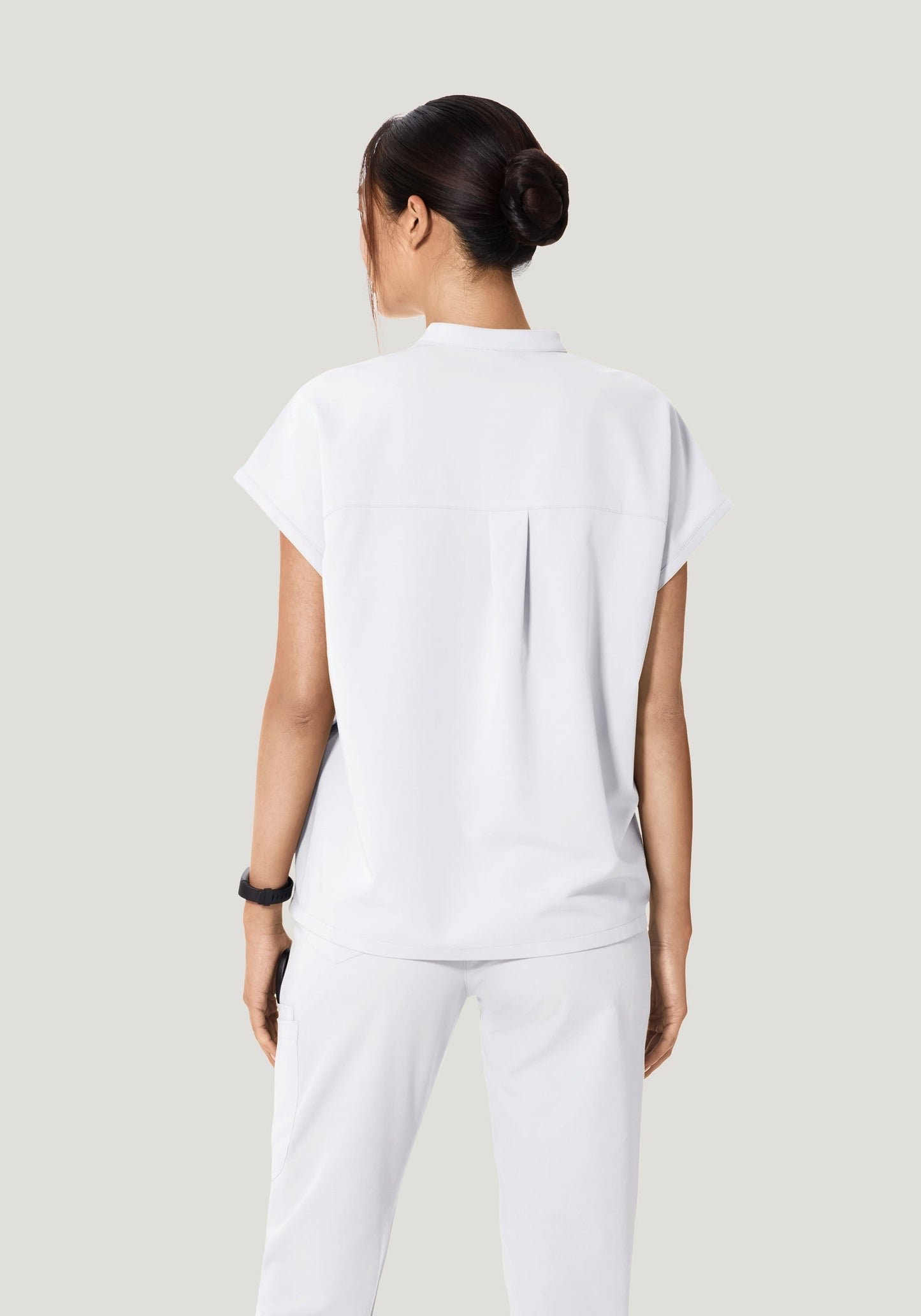 Mandarin Dolman Top White