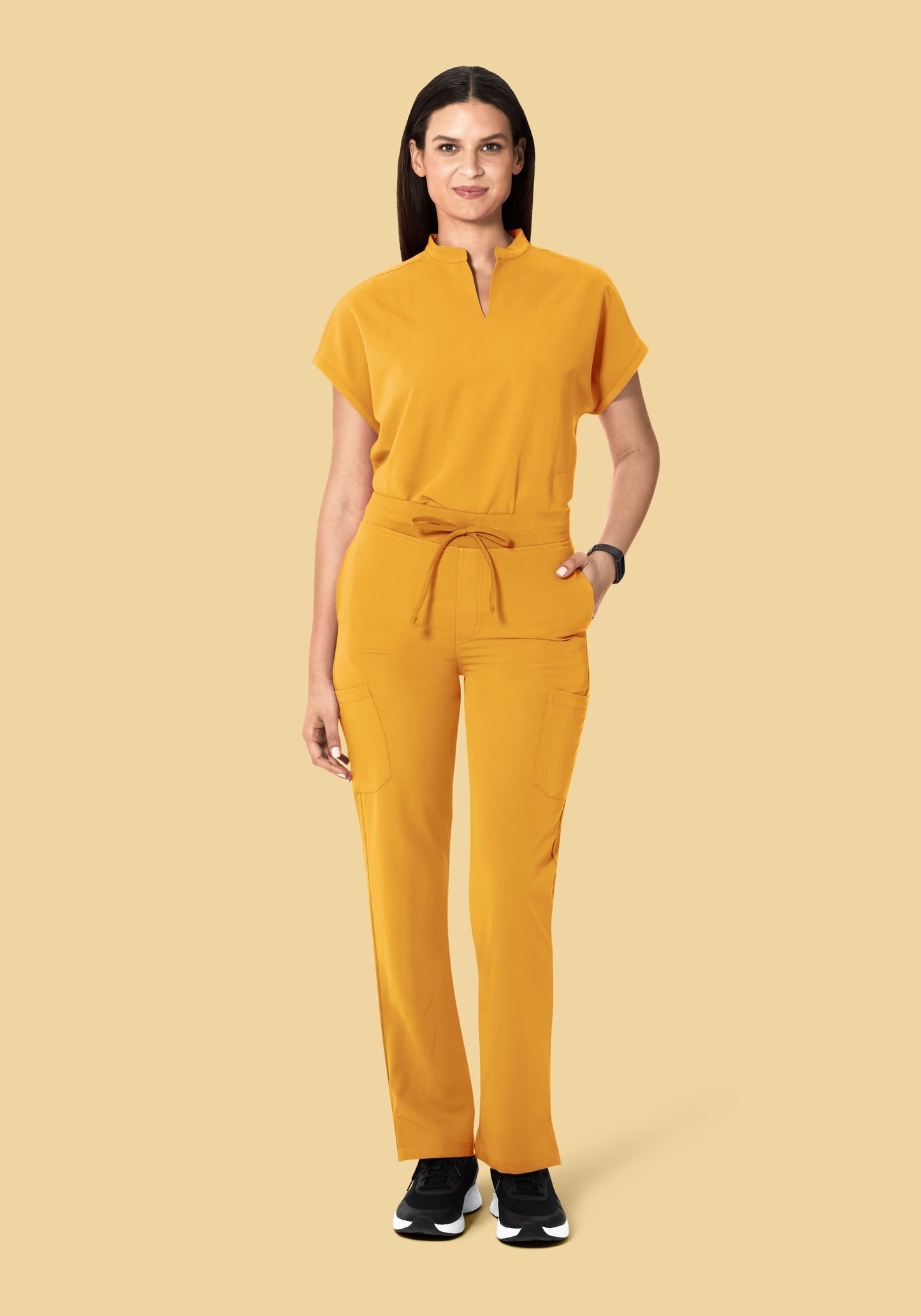 High Waisted Cargos Honey