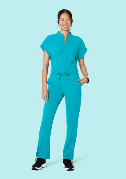 High Waisted Cargos Teal