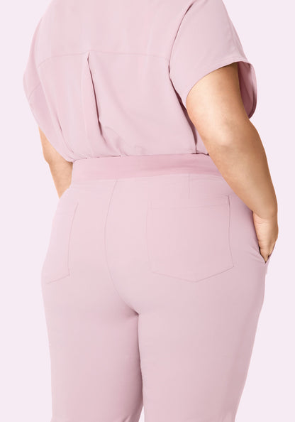 6 Pocket Slim Pants Blush Blossom