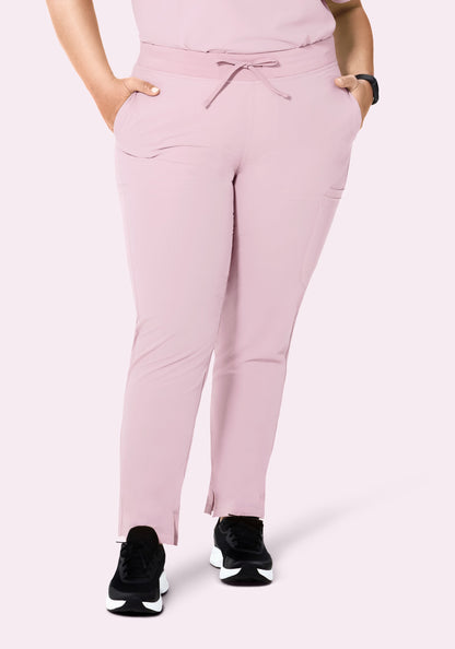 6 Pocket Slim Pants Blush Blossom