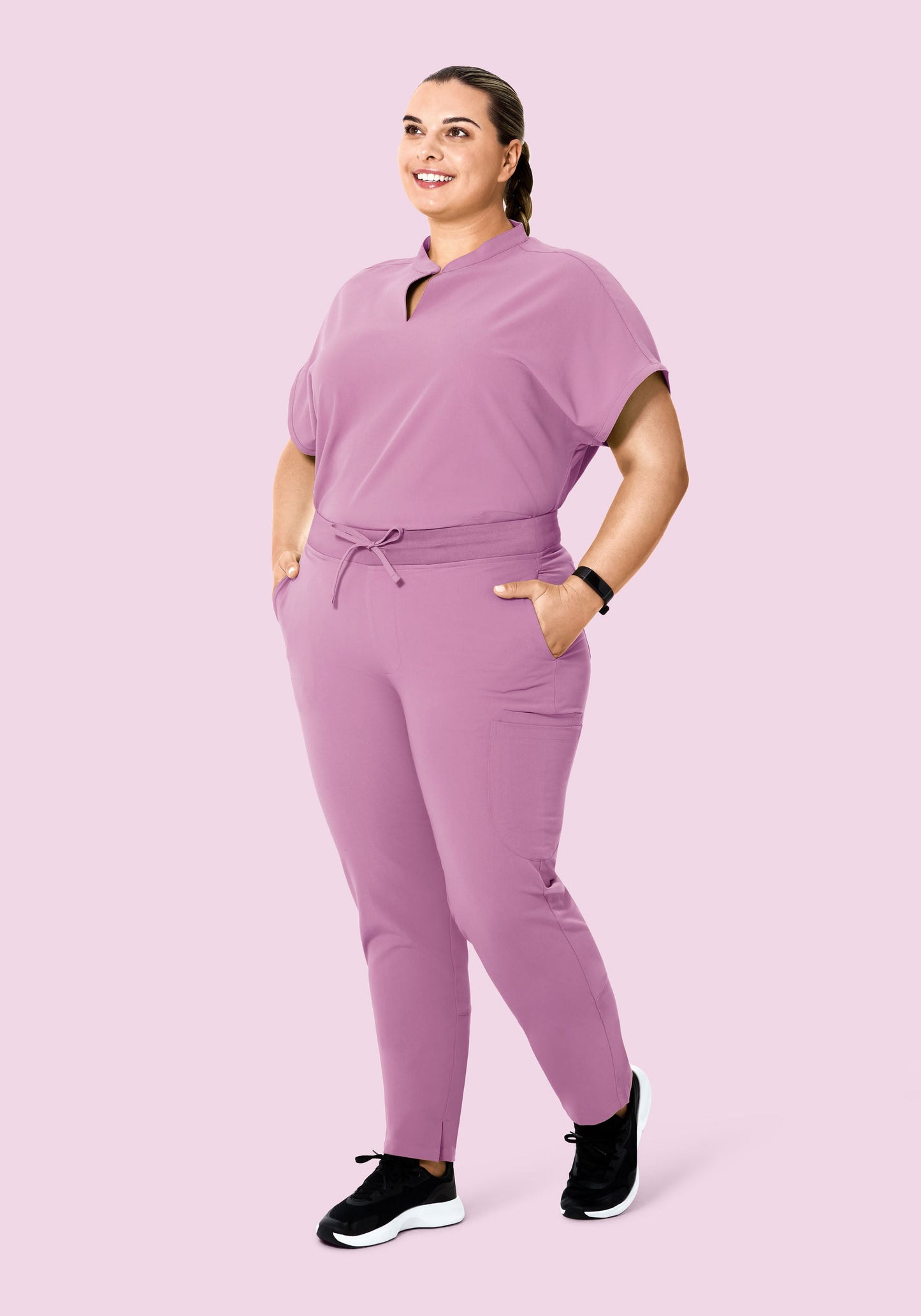 High Waisted Cargos Lilac