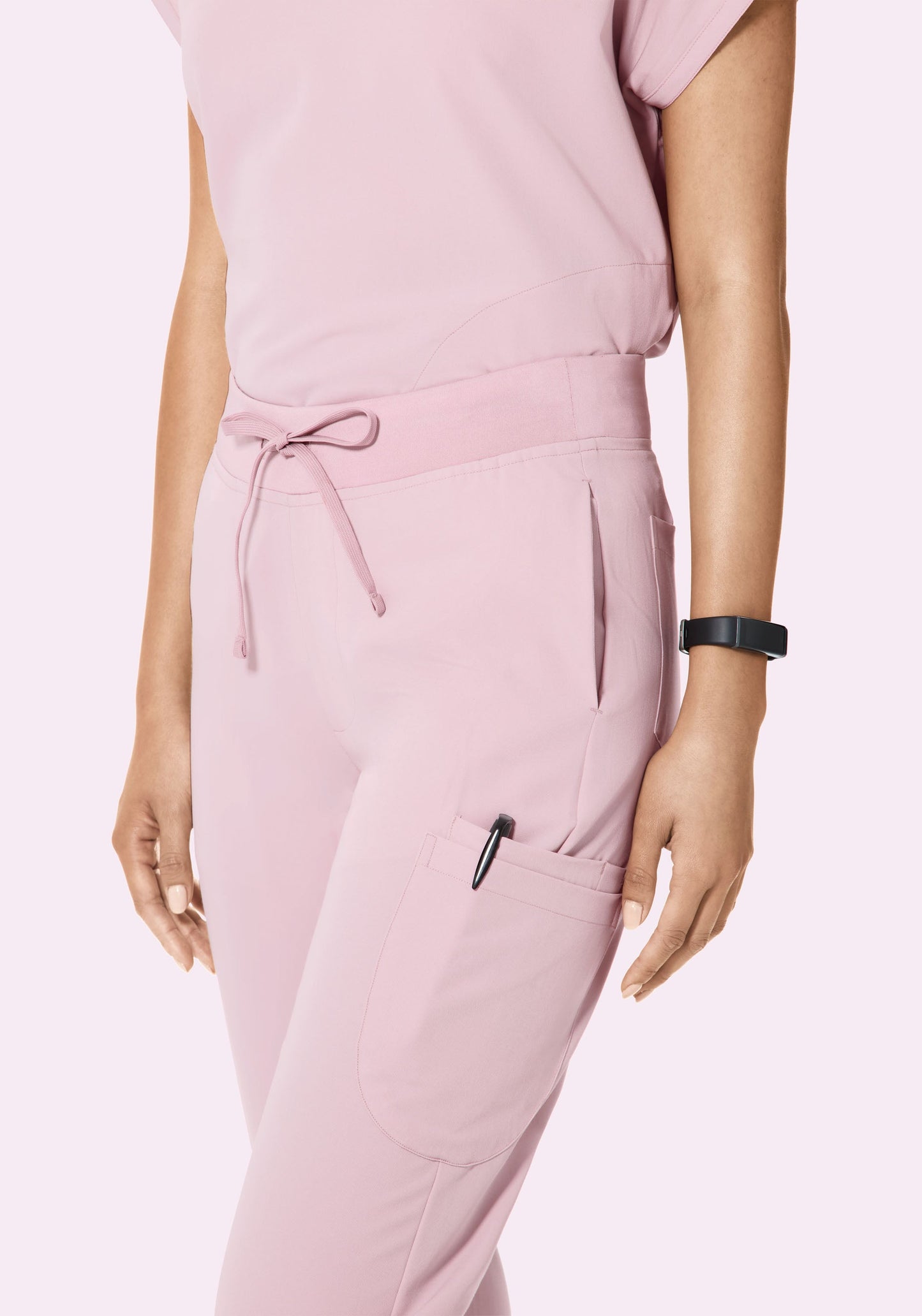 6 Pocket Slim Pants Blush Blossom