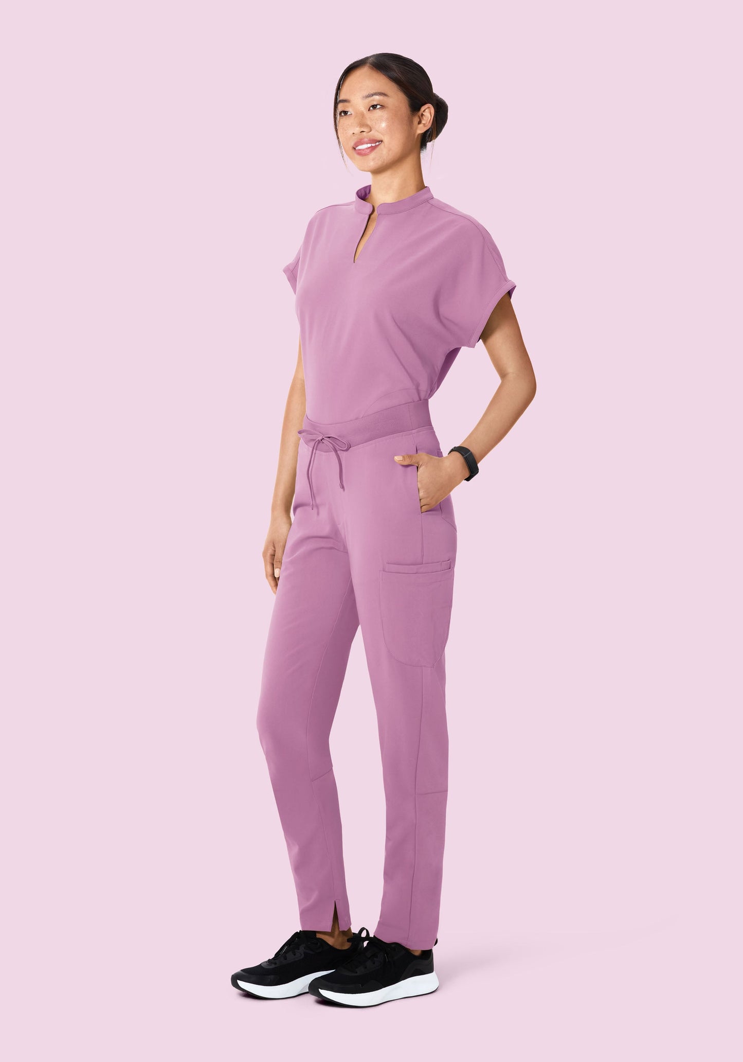 High Waisted Cargos Lilac