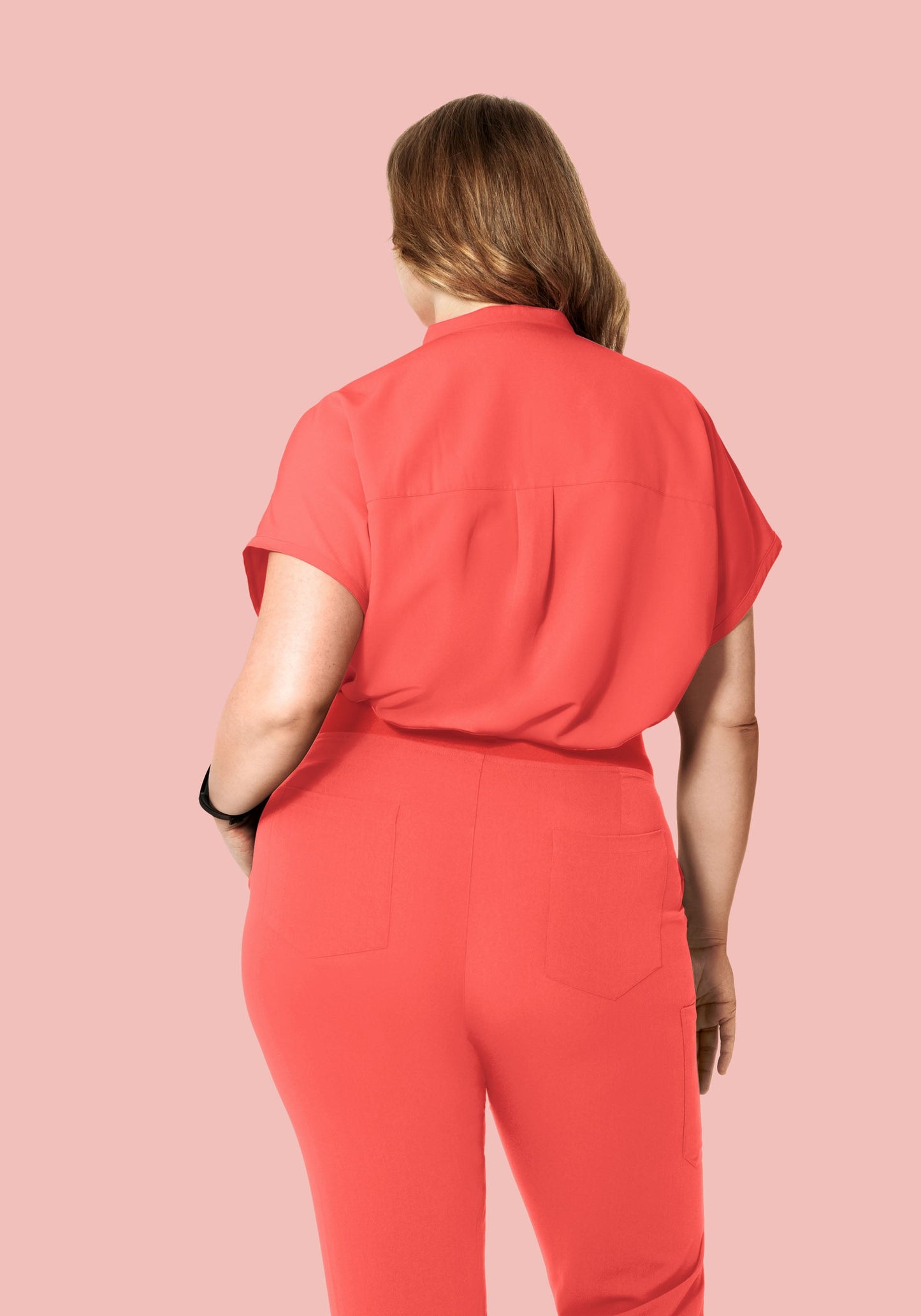 Mandarin Dolman Top Sunkissed Coral