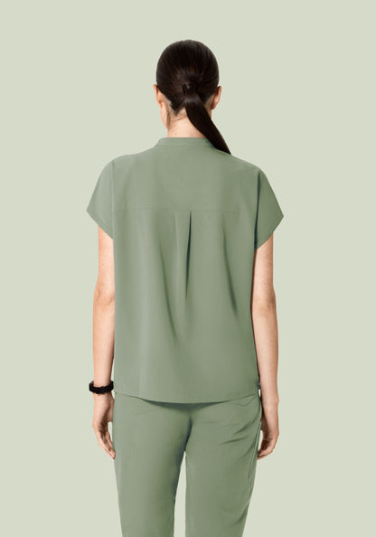 Mandarin Dolman Top Cool Sage