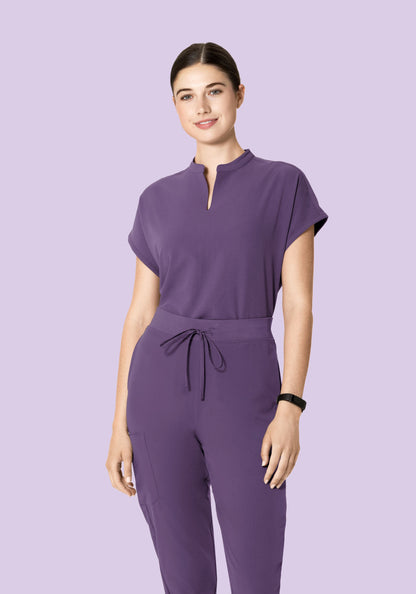 Mandarin Dolman Top Dewberry