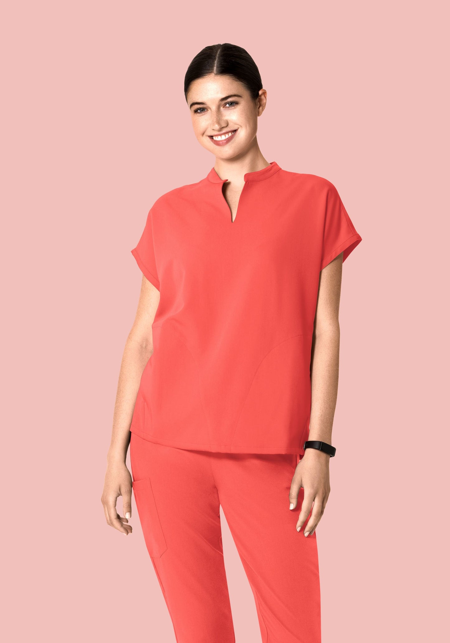 Mandarin Dolman Top Sunkissed Coral