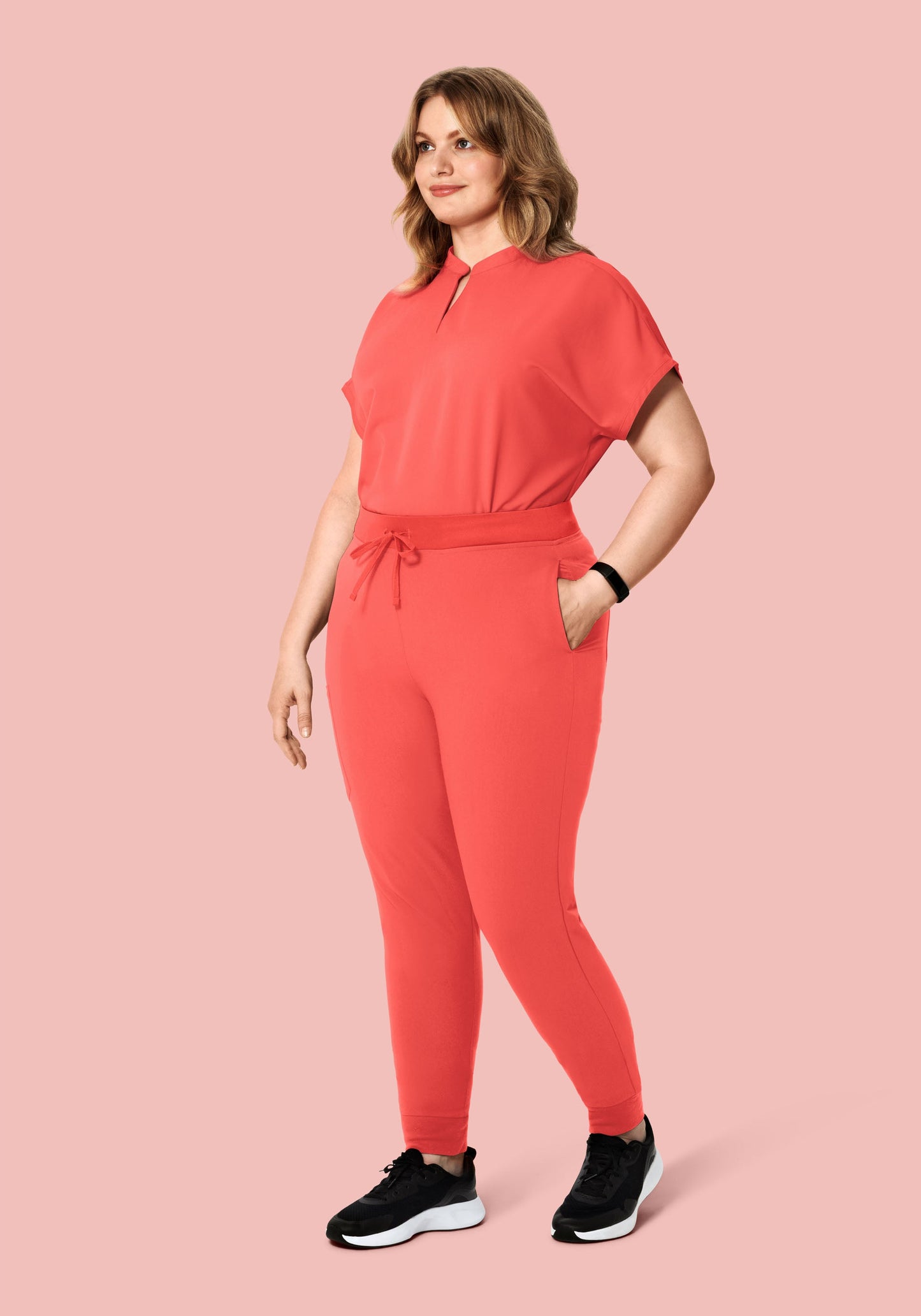 Mandarin Dolman Top Sunkissed Coral