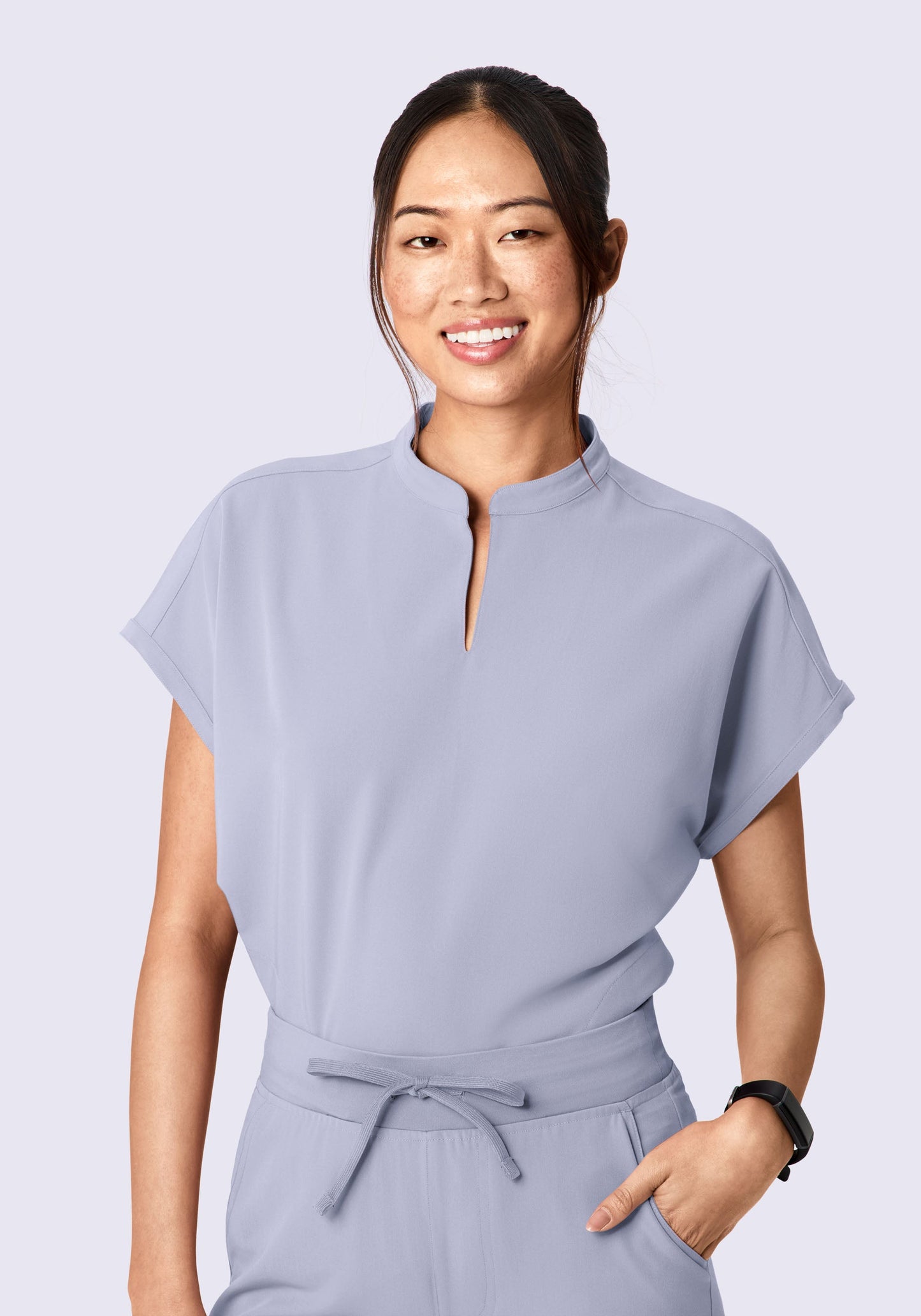 Mandarin Dolman Top Wisteria