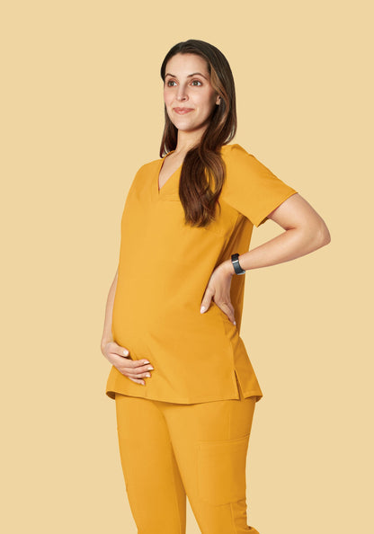 Maternity One Pocket Top Honey
