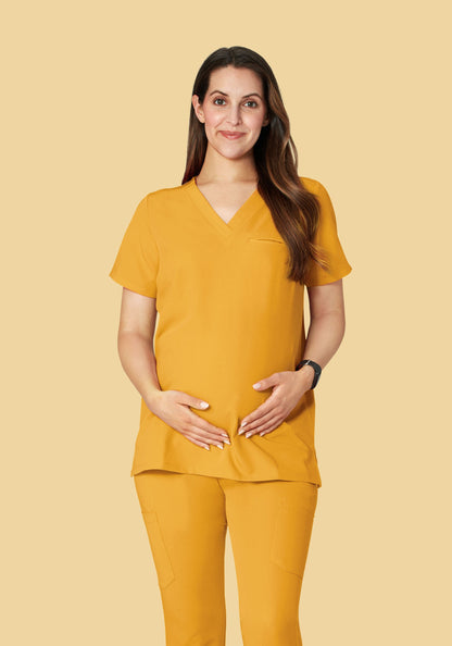 Maternity One Pocket Top Honey