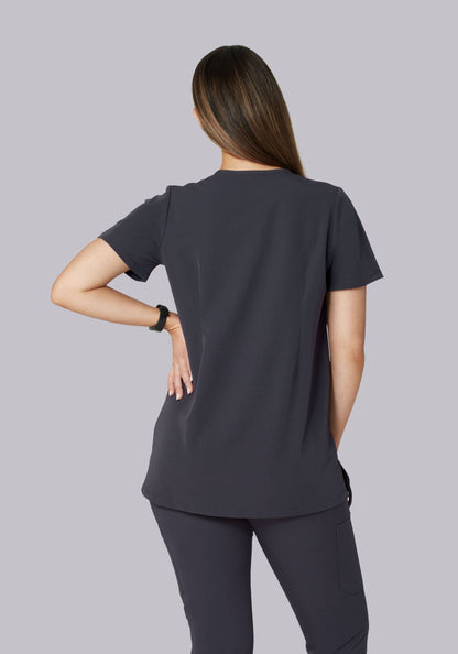 Maternity One Pocket Top Pewter